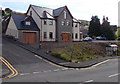 Fenced-off corner in Ebbw Vale