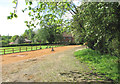 The church car park being resurfaced