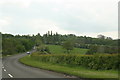 Looking down the B600 from the junction with Church Road