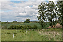 TL4301 : Footpath across Farmland near Copped Hall, Essex by Christine Matthews