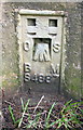 Benchmark on Hose Hill trig point near Waterloo Lodge Farm