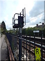 TM0321 : Railway line at Wivenhoe railway station by Hamish Griffin
