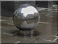 TQ3280 : Decorative Globe, Sermon Lane, London EC2 by Christine Matthews
