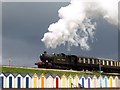 SX8959 : Steam train, Goodrington Sands by Derek Harper