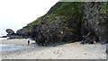 On the beach at Llangrannog