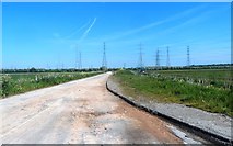 SD4928 : Access road to tall electricity pylons by Anthony Parkes