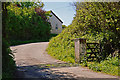 An access road to Westhay Farm,Trew Farm and other premises