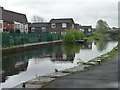 Keep right above Pinfold Lock [No 70], Rochdale Canal