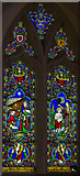 SK9875 : Stained glass window, St Mary's church, Riseholme by J.Hannan-Briggs
