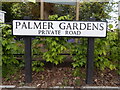 Palmer Gardens sign