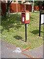 SK2325 : Outwoods Cross, Beam Hill postbox ref DE13 1084 by Alan Murray-Rust