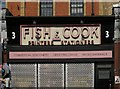 Shop sign, Finsbury Park