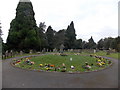 Grass roundabout in Berkeley cemetery