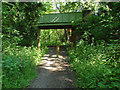 Road bridge over  cycle path