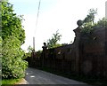 Wall surrounding Ponsbourne Park