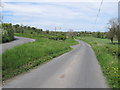 Approaching the bifurcated junction on the Carrickananny Road from the direction of Belleek