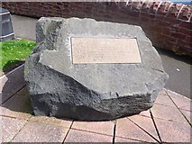 NT3496 : A boulder-mounted plaque, East Wemyss by Stanley Howe