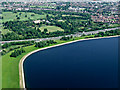 The Queen Mother Reservoir from the air