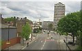 Wyndham Road, Camberwell, seen from the railway