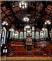 Derry - Guildhall Interior - Back (Northeast) Wall of Hall - Organ Pipes