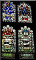 Derry - Guildhall - Four Stained Glass Windows in Hall