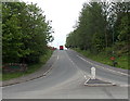 Honeyfield Road passes the Rassau boundary sign