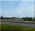 Power lines over the Southern Distributor Road, Newport