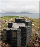 NM3235 : Donations Box and Toposcope, Staffa by Becky Williamson