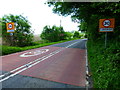 The A272 enters Langrish from the north west