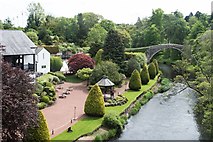 NS3317 : Brig o Doon hotel grounds and River Doon by John Firth