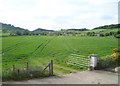 View across farmland in the direction of the Bann Road, Castlewellan