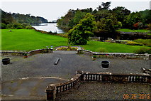 L9884 : County Mayo - Westport House - Patio & Carrowbeg River at Back (West) Side by Suzanne Mischyshyn