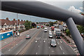 Looking East from the Footbridge over North Circular Road (A406), London N11