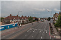 Looking East from the Footbridge over North Circular Road (A406), London N11