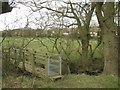 Footbridge over a brook near The Slough A448