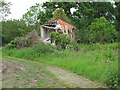 TM1665 : Red House Farm Cottage, Aspall: Still falling down by Roger Jones