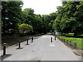 Path into the SW corner of Bute Park, Cardiff