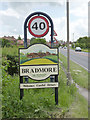 SK5831 : Bradmore village entrance sign by Alan Murray-Rust