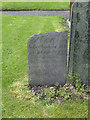 Gravestone in Costock churchyard