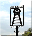 TM0771 : Gislingham Village sign by Geographer