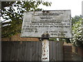 Old council sign on Cornwall Road