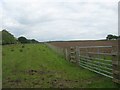 Open entrance to the fields at Upper Mumbie in Dumfries and Galloway