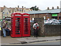 Dorchester: phone boxes in Trinity Street