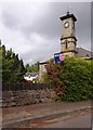 The clock tower residential block on Bleachers Way