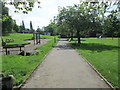 Footpath across Crow Wood Park