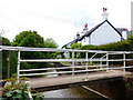 Footbridge over the River Meon in Frogmore