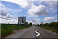 A91 approaching staggered B-road junctions