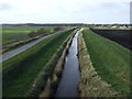 Drain beside disused railway, Downholland Moss