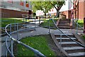 Ramp, steps and railings, RSA Academy Arrow Vale, Matchborough, Redditch