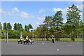 Motorcycle training on hard tennis/basketball courts off Matchborough Way, Redditch